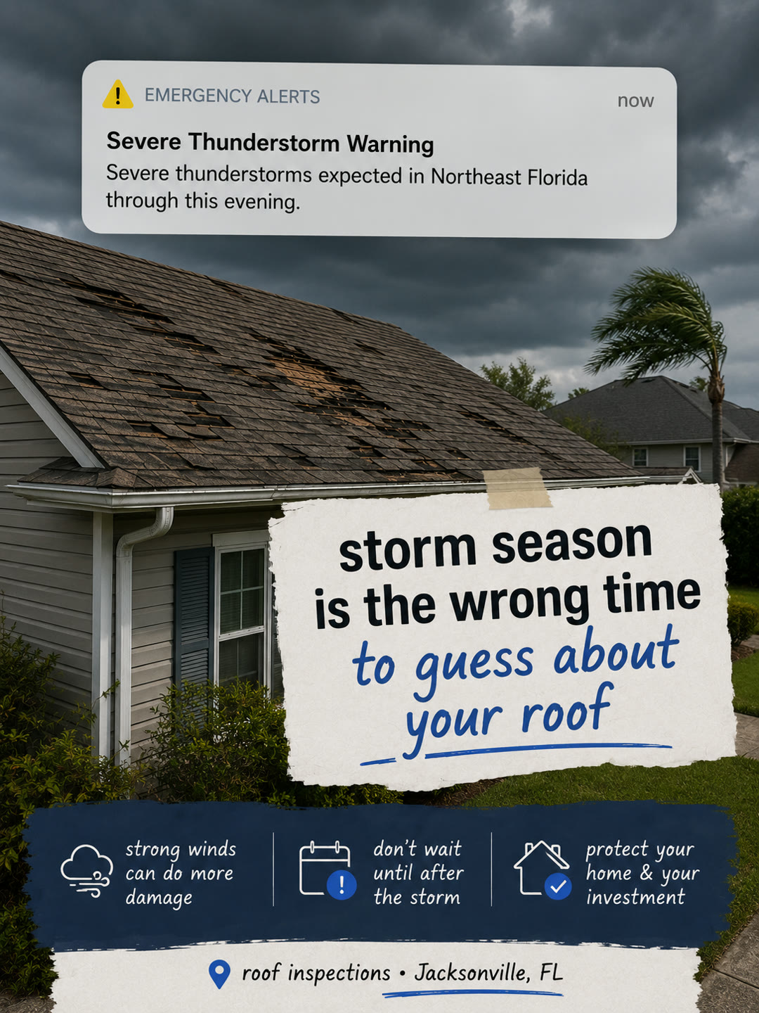Anuncio real de roofing